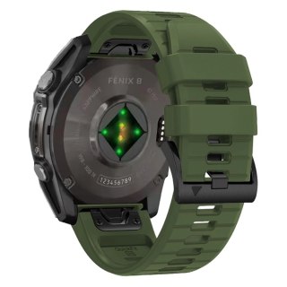 Pasek silikonowy Tech-Protect Silicone Line na Garmin Fenix 5X / 5X Plus / 6X / 6X Pro / 7X / 8 (51 mm) - zielony