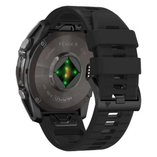 Pasek silikonowy Tech-Protect Silicone Line na Garmin Fenix 5 / 6 / 6 Pro / 7 / 8 (47 mm) / E - czarny