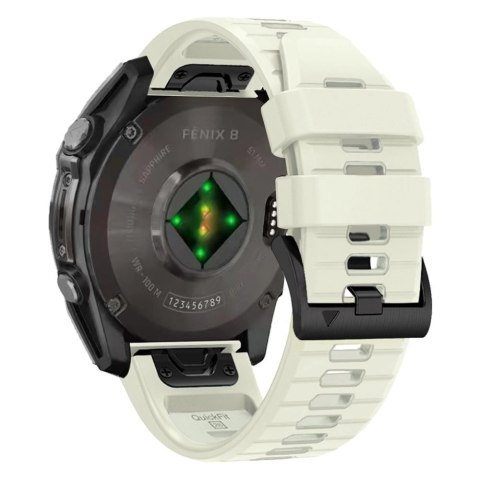 Pasek silikonowy Tech-Protect Silicone Line na Garmin Fenix 5 / 6 / 6 Pro / 7 / 8 (47 mm) / E - tytanowy