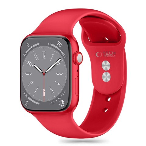 Pasek silikonowy Tech-Protect Silicone do Apple Watch 6 / 7 / 8 / 9 / 10 / SE / Ultra 1 / 2 (44/45/46/49 mm) - czerwony Pasek silikonowy Tech-Protect Silicone do Apple Watch 6 / 7 / 8 / 9 / 10 / SE / Ultra 1 / 2 (44/45/46/49 mm) - czerwony