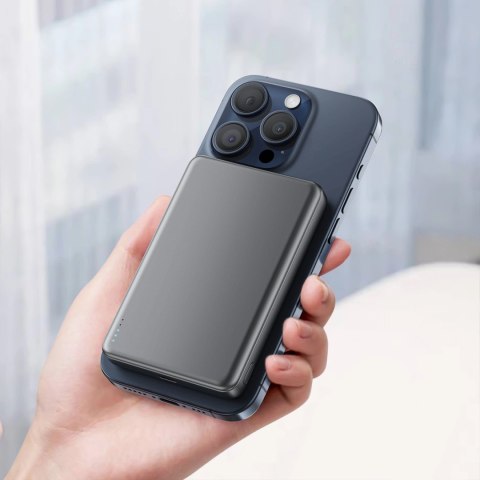 Powerbank Acefast M12-10000 PD20W ultra-cienki, zgodny z MagSafe - czarny Powerbank Acefast M12-10000 PD20W ultra-cienki, zgodny z MagSafe - czarny