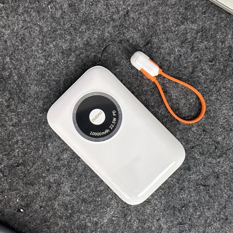 Powerbank Dudao K21 Mini 10000mAh 22.5W USB-A / USB-C - beżowy Powerbank Dudao K21 Mini 10000mAh 22.5W USB-A / USB-C - beżowy