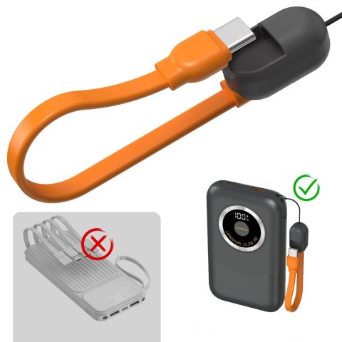 Powerbank Dudao K21 Mini 10000mAh 22.5W USB-A / USB-C - szary Powerbank Dudao K21 Mini 10000mAh 22.5W USB-A / USB-C - szary