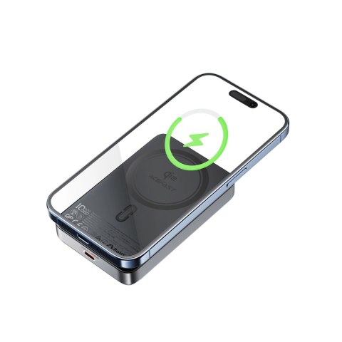 Powerbank magnetyczny Acefast M11-10000 30W Qi2 z MagSafe - czarny Powerbank magnetyczny Acefast M11-10000 30W Qi2 z MagSafe - czarny