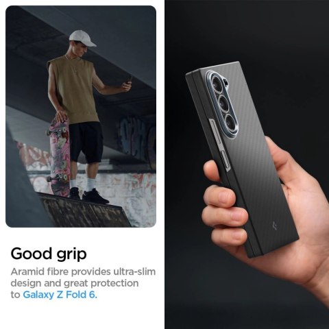 Etui Spigen AirSKIN na Samsung Galaxy Z FOLD 6 - czarne Etui Spigen AirSKIN na Samsung Galaxy Z FOLD 6 - czarne