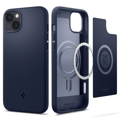 Etui Spigen Mag Armor na iPhone 14 Plus - niebieskie Etui Spigen Mag Armor na iPhone 14 Plus - niebieskie