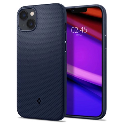 Etui Spigen Mag Armor na iPhone 14 Plus - niebieskie Etui Spigen Mag Armor na iPhone 14 Plus - niebieskie