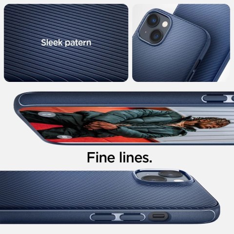 Etui Spigen Mag Armor na iPhone 14 Plus - niebieskie Etui Spigen Mag Armor na iPhone 14 Plus - niebieskie