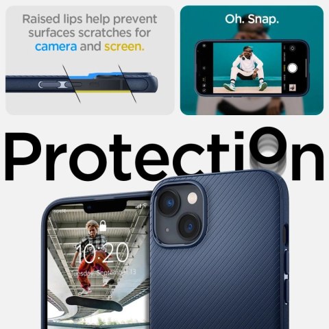 Etui Spigen Mag Armor na iPhone 14 Plus - niebieskie Etui Spigen Mag Armor na iPhone 14 Plus - niebieskie