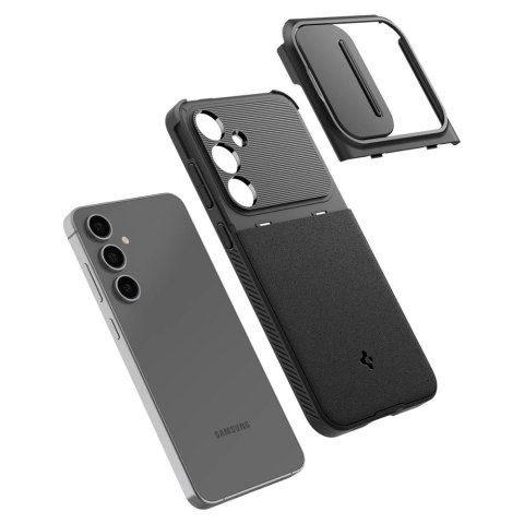 Etui Spigen Optik Armor na Samsung Galaxy S24 FE - czarne Etui Spigen Optik Armor na Samsung Galaxy S24 FE - czarne