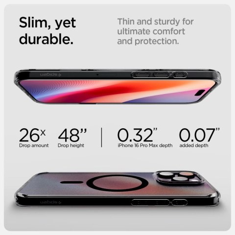 Etui Spigen Ultra Hybrid na iPhone 16 Pro - czarne Etui Spigen Ultra Hybrid na iPhone 16 Pro - czarne