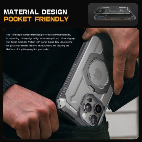 Etui Supcase UB GRIP Mag MagSafe na iPhone 16 Pro - szare Etui Supcase UB GRIP Mag MagSafe na iPhone 16 Pro - szare