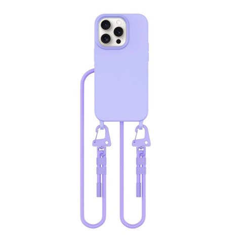 Etui Tech-Protect MagNecklace MagSafe na iPhone 15 Pro - lawendowe