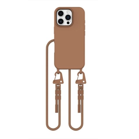 Etui Tech-Protect MagNecklace MagSafe na iPhone 16 Pro - brązowe