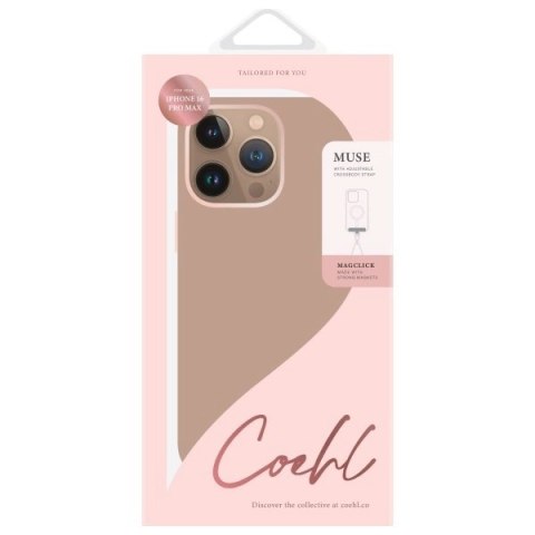 Etui UNIQ Coehl Muse Magnetic Charging na iPhone 16 Pro Max - różowe Etui UNIQ Coehl Muse Magnetic Charging na iPhone 16 Pro Max - różowe