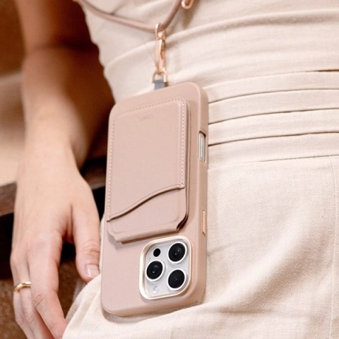 Etui UNIQ Coehl Muse Magnetic Charging na iPhone 16 Pro Max - różowe Etui UNIQ Coehl Muse Magnetic Charging na iPhone 16 Pro Max - różowe