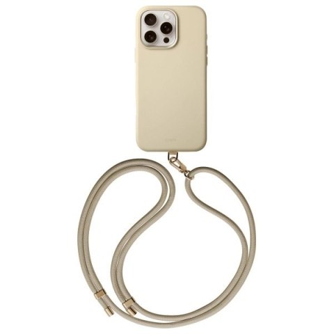 Etui UNIQ Coehl Muse Magnetic Charging na iPhone 16 Pro - beżowe Etui UNIQ Coehl Muse Magnetic Charging na iPhone 16 Pro - beżowe