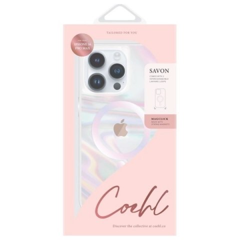 Etui UNIQ Coehl Savon Magnetic Charging na iPhone 16 Pro Max - przezroczyste Etui UNIQ Coehl Savon Magnetic Charging na iPhone 16 Pro Max - przezroczyste