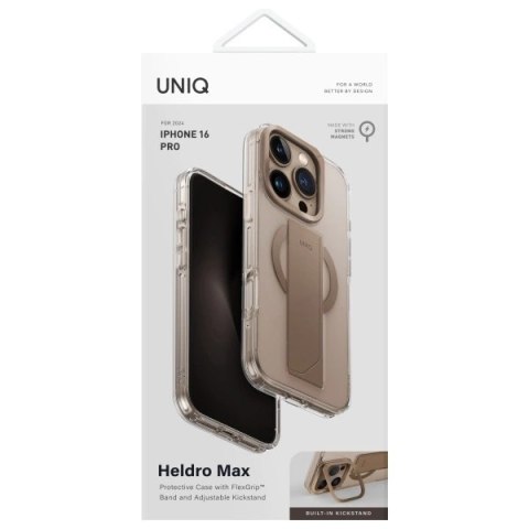 Etui UNIQ Heldro Max Magclick Charging iPhone 16 Pro - złote Etui UNIQ Heldro Max Magclick Charging iPhone 16 Pro - złote