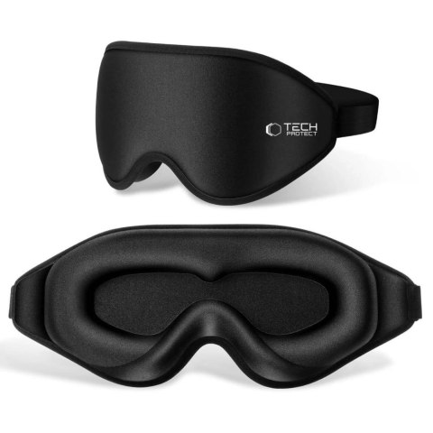 Maska do spania Tech-Protect Eyeshade Sleep Mask - czarna Maska do spania Tech-Protect Eyeshade Sleep Mask - czarna