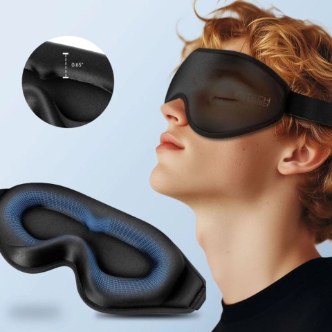 Maska do spania Tech-Protect Eyeshade Sleep Mask - czarna Maska do spania Tech-Protect Eyeshade Sleep Mask - czarna