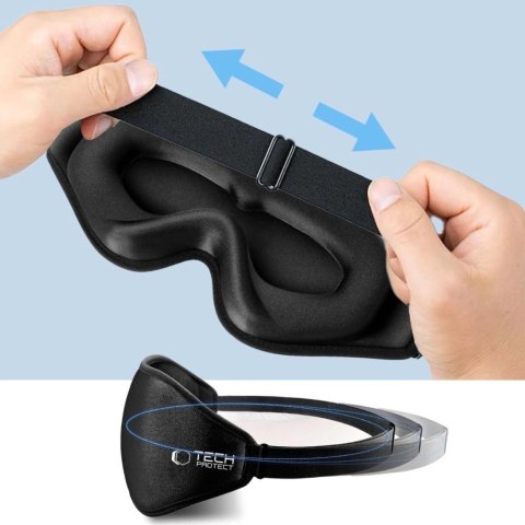 Maska do spania Tech-Protect Eyeshade Sleep Mask - czarna Maska do spania Tech-Protect Eyeshade Sleep Mask - czarna