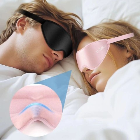 Maska do spania Tech-Protect Eyeshade Sleep Mask - różowa Maska do spania Tech-Protect Eyeshade Sleep Mask - różowa