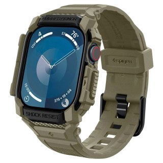 Pasek Spigen Rugged Armor "Pro" na Apple Watch 10 (46 MM) - zielony
