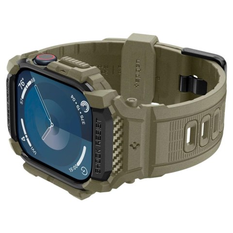 Pasek Spigen Rugged Armor "Pro" na Apple Watch 10 (46 MM) - zielony