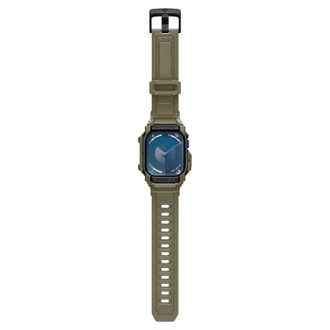 Pasek Spigen Rugged Armor "Pro" na Apple Watch 10 (46 MM) - zielony