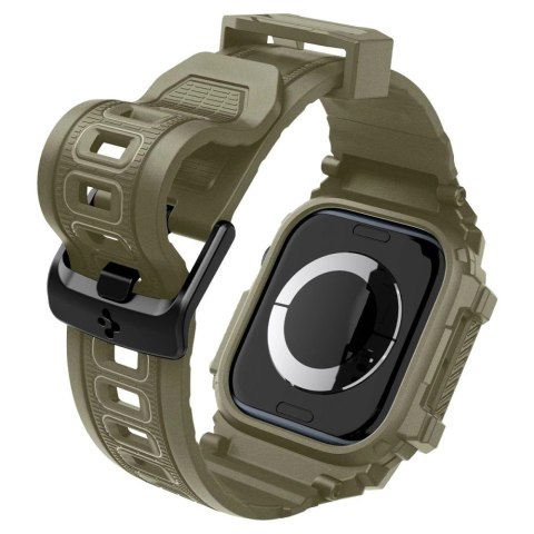 Pasek Spigen Rugged Armor "Pro" na Apple Watch 10 (46 MM) - zielony