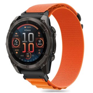 Pasek Tech-Protect Nylon Pro na Garmin Fenix 5 / 6 / 6 Pro / 7 / 8 (47 MM) - pomarańczowy