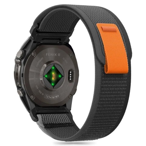 Pasek Tech-Protect Nylon na Garmin Fenix 5 / 6 / 6 Pro / 7 / 8 (47 MM) - czarny Pasek Tech-Protect Nylon na Garmin Fenix 5 / 6 / 6 Pro / 7 / 8 (47 MM) - czarny