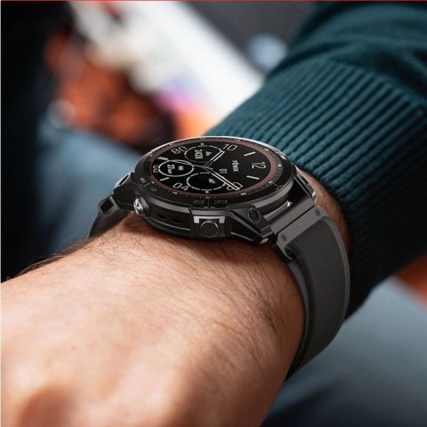 Pasek Tech-Protect Nylon na Garmin Fenix 5 / 6 / 6 Pro / 7 / 8 (47 MM) - czarny Pasek Tech-Protect Nylon na Garmin Fenix 5 / 6 / 6 Pro / 7 / 8 (47 MM) - czarny