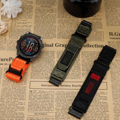 Pasek Tech-Protect Scout Pro na Garmin Fenix 5X / 5X PLUS / 6X / 6X Pro / 7X / 8 (51 MM) - zielony Pasek Tech-Protect Scout Pro na Garmin Fenix 5X / 5X PLUS / 6X / 6X Pro / 7X / 8 (51 MM) - zielony