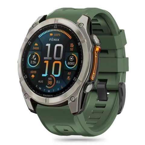 Pasek Tech-Protect Silicone na Garmin Fenix 5S / 5S PLUS / 6S / 6S Pro / 7S / 8 (43 MM) - zielony Pasek Tech-Protect Silicone na Garmin Fenix 5S / 5S PLUS / 6S / 6S Pro / 7S / 8 (43 MM) - zielony