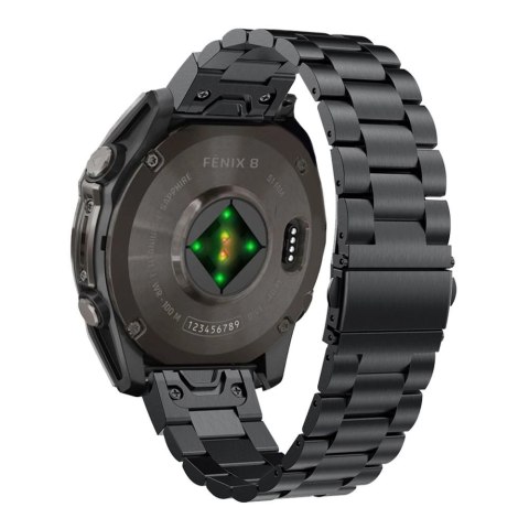 Pasek Tech-Protect Stainless Garmin Fenix 5 / 6 / 6 Pro / 7 / 8 (47 MM) - czarny Pasek Tech-Protect Stainless Garmin Fenix 5 / 6 / 6 Pro / 7 / 8 (47 MM) - czarny