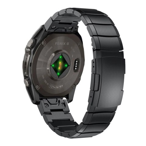 Pasek Tech-Protect SteelBand Garmin Fenix 5X / 5X PLUS / 6X / 6X Pro / 7X / 8 (51 MM) - czarny