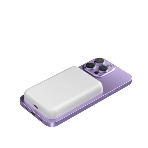 Powerbank magnetyczny Wozinsky WRW349YWS 10 000 mAh - biały