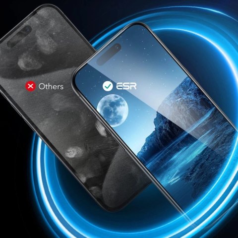 Szkło hartowane ESR Tempered Glass 2-PACK na iPhone 16 - przezroczyste Szkło hartowane ESR Tempered Glass 2-PACK na iPhone 16 - przezroczyste
