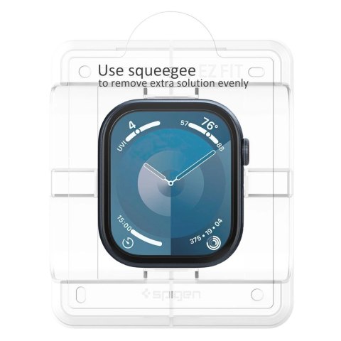 Szkło hybrydowe Spigen Elite Shield "EZ FIT" 2-PACK na Apple Watch 10 (42 MM) - przezroczyste Szkło hybrydowe Spigen Elite Shield "EZ FIT" 2-PACK na Apple Watch 10 (42 MM) - przezroczyste