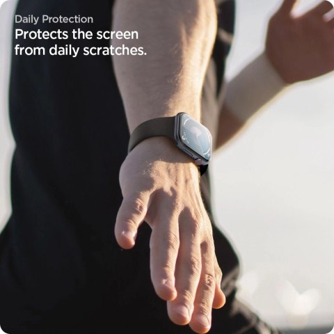 Szkło hybrydowe Spigen Elite Shield "EZ FIT" 2-PACK na Apple Watch 10 (42 MM) - przezroczyste Szkło hybrydowe Spigen Elite Shield "EZ FIT" 2-PACK na Apple Watch 10 (42 MM) - przezroczyste