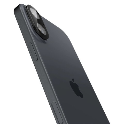 Szkło na aparat Spigen Optik GLAS.TR Camera Protector 2-PACK na iPhone 16 / 16 PLUS - czarne