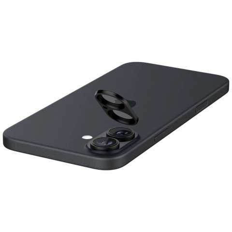 Szkło na aparat Spigen Optik GLAS.TR Camera Protector 2-PACK na iPhone 16 / 16 PLUS - czarne