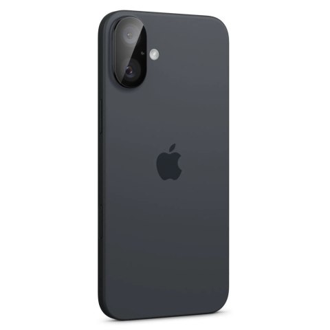 Szkło na aparat Spigen Optik GLAS.TR Camera Protector 2-PACK na iPhone 16 / 16 PLUS - czarne