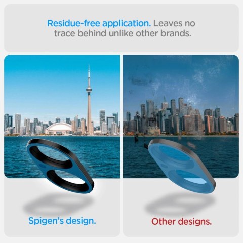 Szkło na aparat Spigen Optik GLAS.TR Camera Protector 2-PACK na iPhone 16 / 16 PLUS - czarne