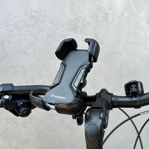 Wozinsky mocny uchwyt na telefon na kierownicę roweru, motocykla, hulajnogi czarny (WBHBK6) Wozinsky mocny uchwyt na telefon na kierownicę roweru, motocykla, hulajnogi czarny (WBHBK6)