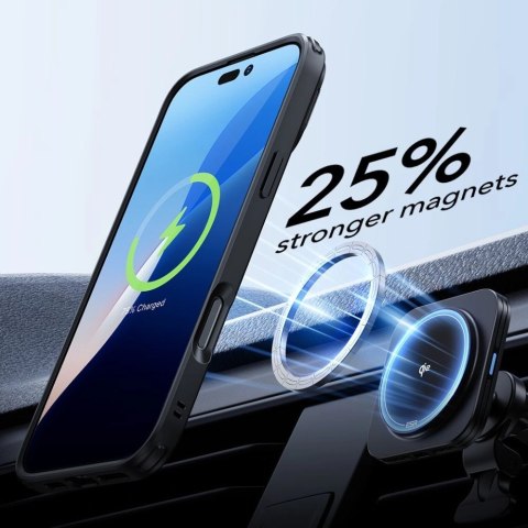 Zestaw etui ESR Classic Hybrid Kickstand Halolock MagSafe + Szkło hartowane na iPhone 16 Pro - czarne Zestaw etui ESR Classic Hybrid Kickstand Halolock MagSafe + Szkło hartowane na iPhone 16 Pro - czarne