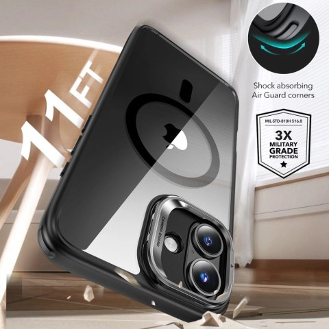 Zestaw etui ESR Classic Hybrid Kickstand Halolock MagSafe + Szkło hartowane na iPhone 16 - czarne Zestaw etui ESR Classic Hybrid Kickstand Halolock MagSafe + Szkło hartowane na iPhone 16 - czarne