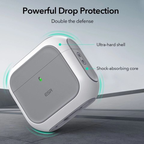 Etui ESR Orbit Halolock MagSafe na Apple AirPods 4 - białe Etui ESR Orbit Halolock MagSafe na Apple AirPods 4 - białe
